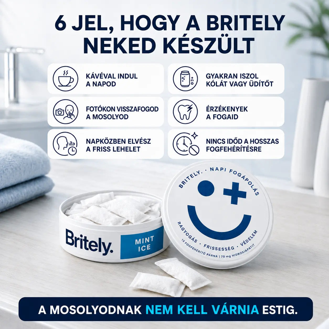Britely - Fogfehérítő Párna
